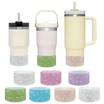 Strass Silikonmanschette für 40oz Tumbler Glitzerbecher Abdeckung Wasserflaschen Boden