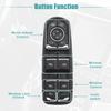 ACROPIX Front Left Driver Side Master Power Window Switch Fit for Porsche Cayenne (92A) 2014-2021 No.7PP959858AE - Pack of 1 Black