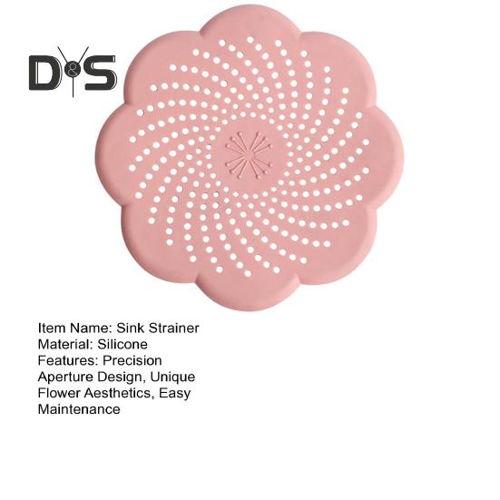 Sita de chiuvetă din silicon anti-blocare filtru de scurgere design floral sigiliu de miros bucătărie baie accesoriu canalizare sifon plasă de scurgere