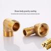 All-Copper Male & Female Threaded 90° Elbow Connector for Tap Water Pipes