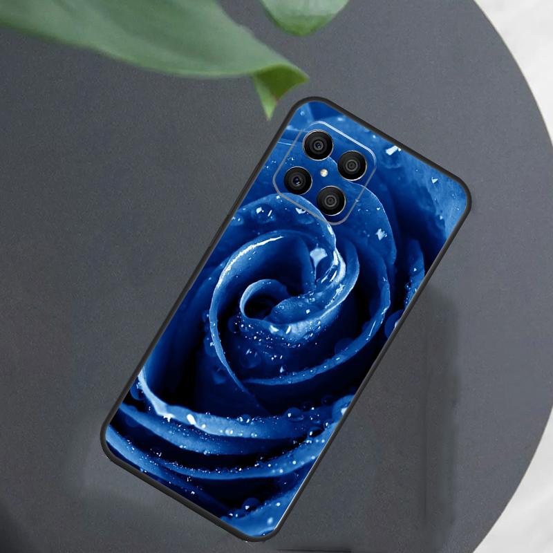 Blue Rose Art For Honor Magic 5 6 7 8 Pro Case For Honor 400 200 50 70 Lite X8c X8b X9a X9b X9c X9d Win RT