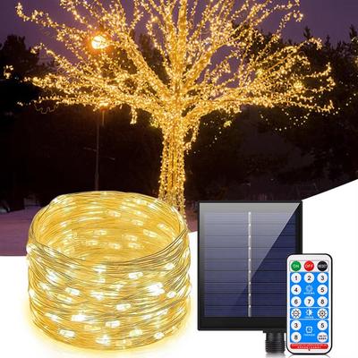 LED Girlande Feiertags Lichterkette Schlafzimmer Wohnzimmer Lichterkette Solar Lichterkette Außen Garten Landschaftsbeleuchtung Wasserdicht