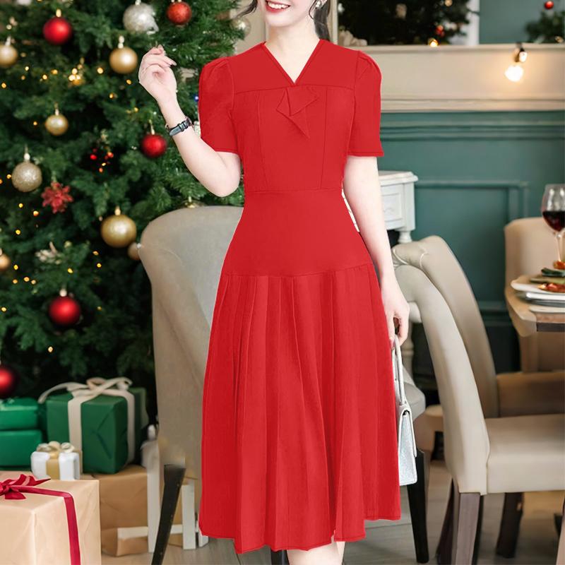 ZANZEA Women Summer V-Neck Casual Short Sleeve Dress