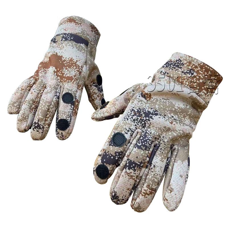 Tactical Camouflage Thermal Windproof Gloves Large