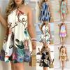 Summer Strapless Hanging Neck Tie Dress Loose Women Sleeveless Dresses Women