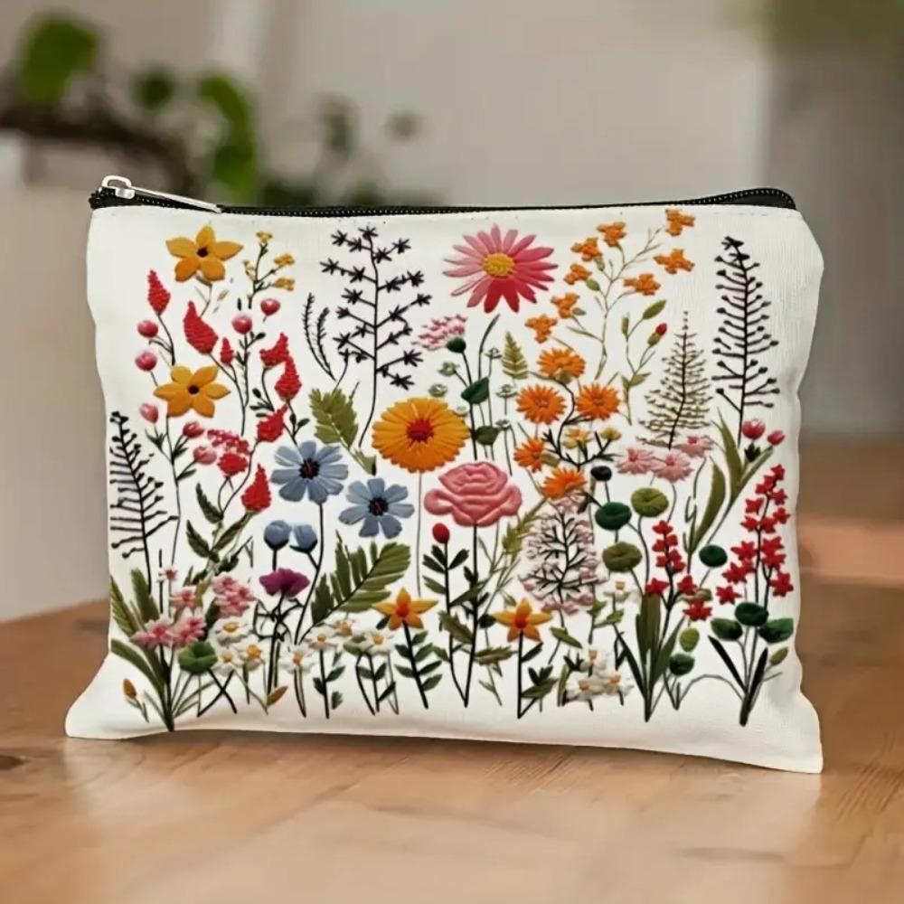Trendy Large Capacity Zipper Pouch Simple Modern Durable Cosmetic Bag Travel Accessories Gift