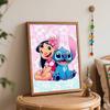 Disney Lilo and Stitch Digital Oil Painting Diy Coloring Handpainted Filling Home Decoration Gift Canvas Wall Art for Living Room Decor