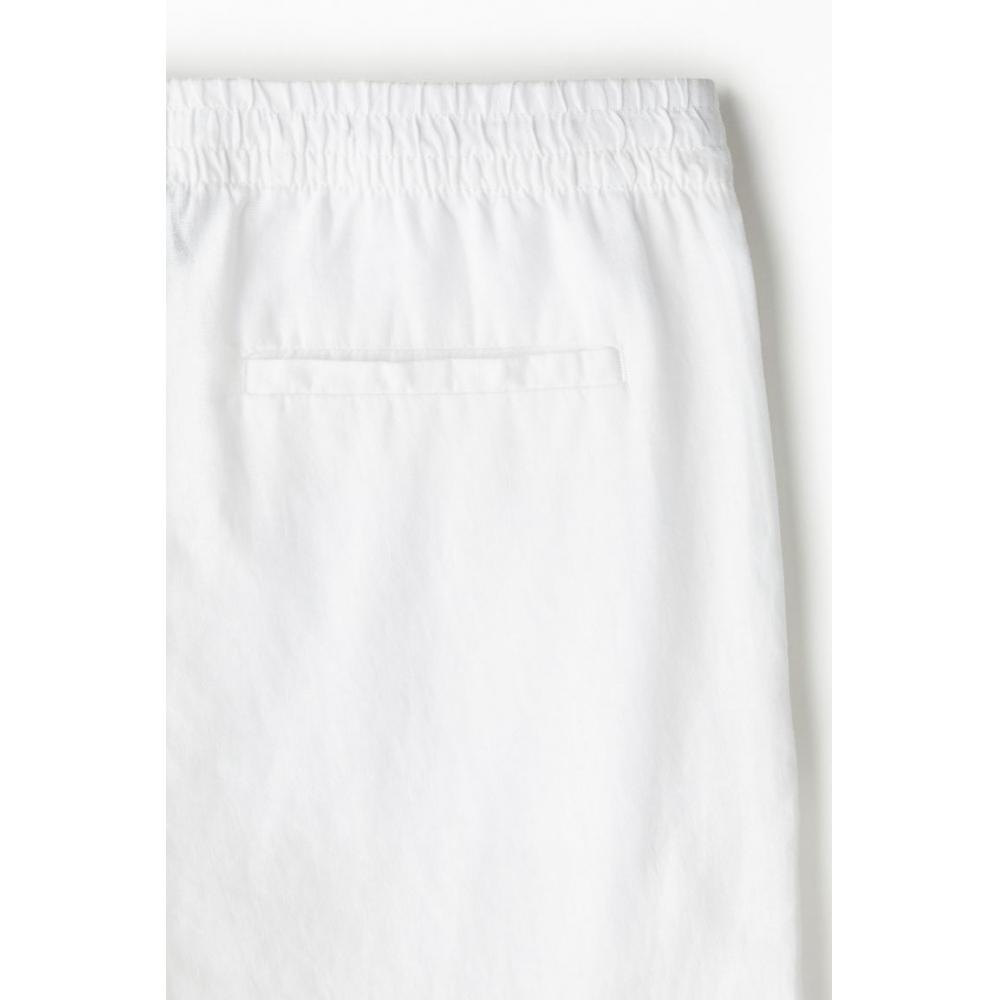 H M Linen Pants Regular Fit wHite