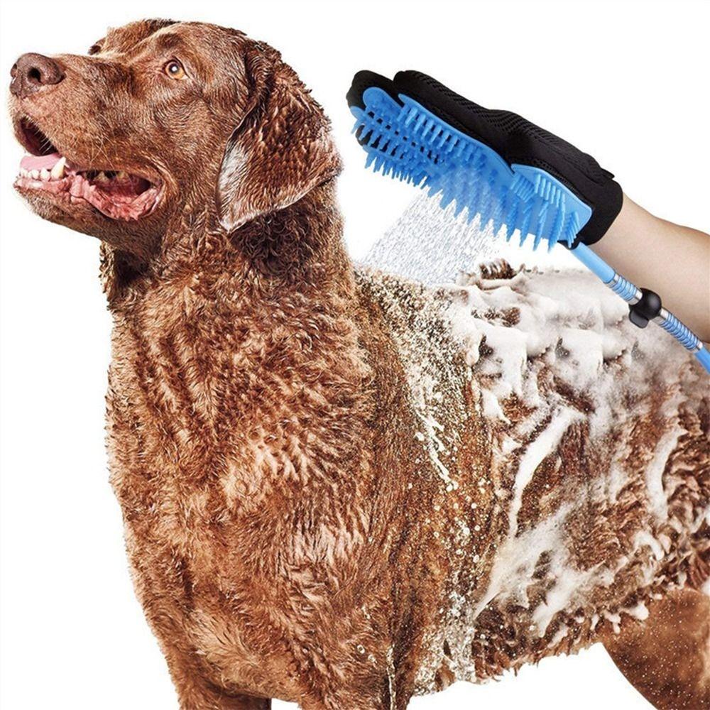 Adjustable Pet Spray Dehairing Brush Eco Friendly Dog Showerhead Pet Massage Glove  Pet Shower