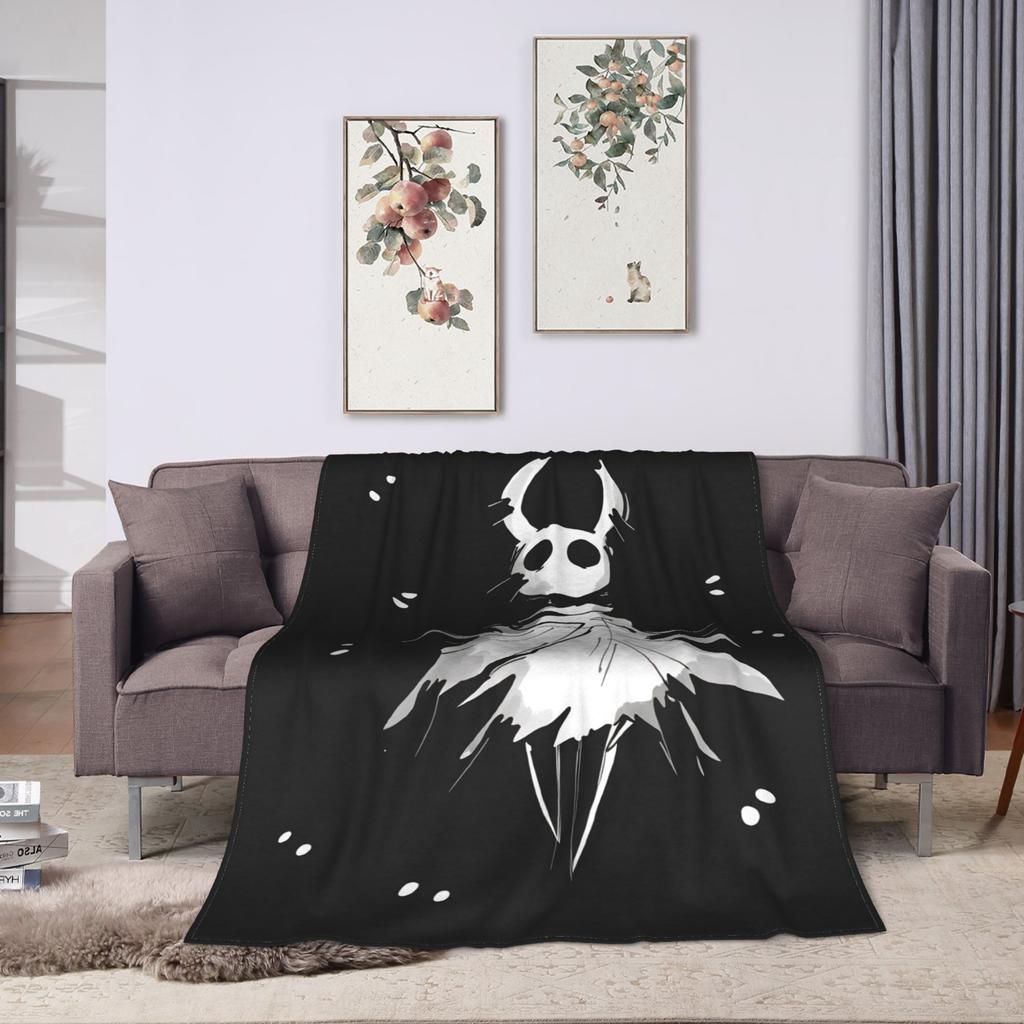 Hollow Knight Silksong Blanket  Super Warm Print Plush Throw Blanket For Boy Girl Living Room Flannel Bedspread Bed Cover