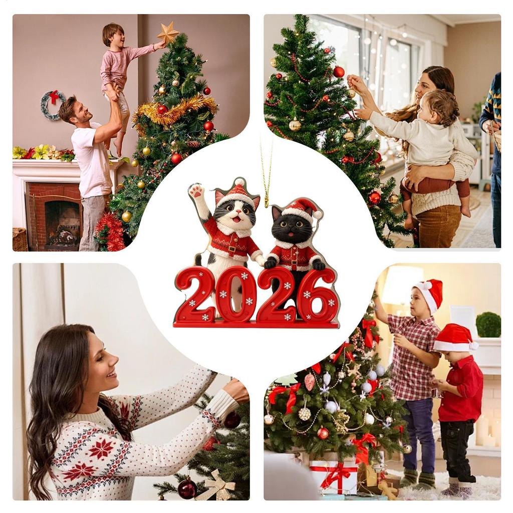 Car Mirror Decor 2D Acrylic Cute Pendants Flat Car Rear View Mirror Charm For Bedroom Kitchen Mantel Door Balcony Hallway Window