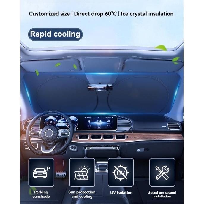 Windshield Sun Shade For Kia Carnival Front Window Shades Cover For 2010-2025 Carnival Windshield Sun Visor Protector Car Accessories