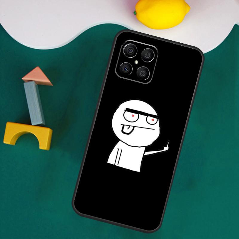 Funny Man Middle Finger Case For Honor Magic 7 Lite 5 6 Honor 200 Pro 50 70 90 Lite X9a X8a X8 X9 X8b X9c X9b Cover