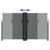 Retractable Side Awning Anthracite 140 x 1000 cm