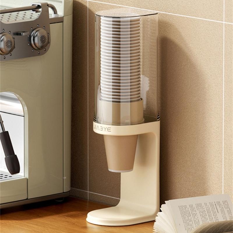 Space Saving Sturdy Paper Cup Organizers Wall Mount Rack With Secure Storage For Multiple Cup Sizes