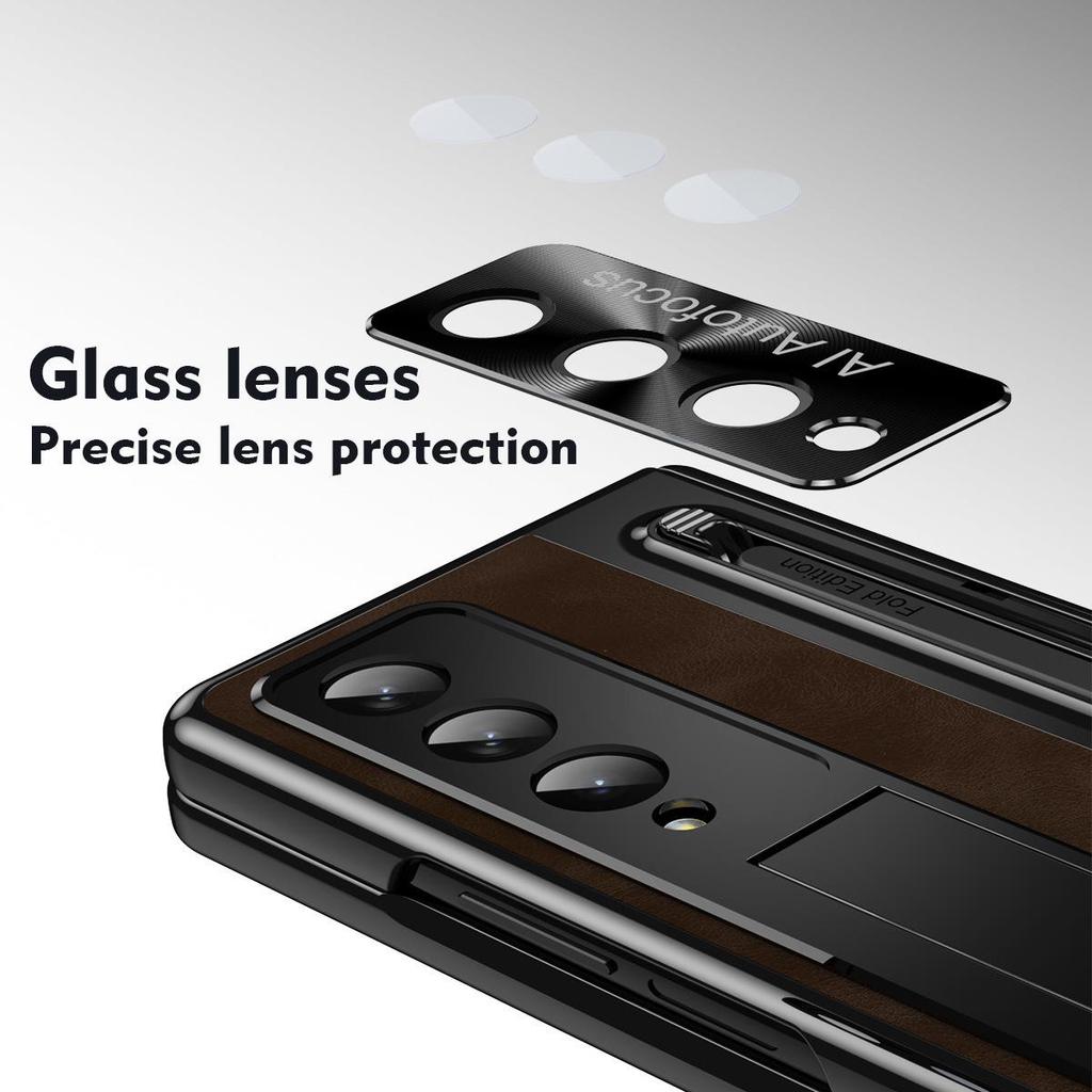 Samsung Z Fold4/5/6/7 Full Coverage Case: Includes Pen Case, Film Hinge, and Foldable Screen Protection.