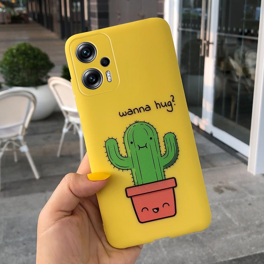For Xiaomi Poco X4 GT Case Phone Cover Cute Astronaut Cactus Cartoon Pattern Cases For Xiomi Poco X4 POCOX4 GT 5G Soft TPU Funda