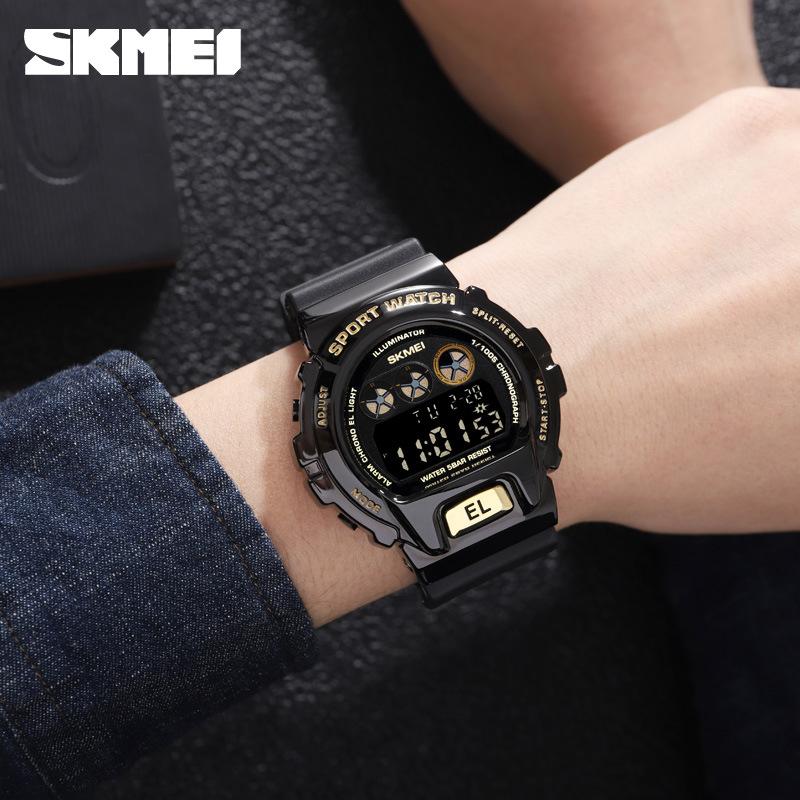 Moment Beauty Fashion Men's Sports Watch Metal Dial Trendy Brand Premium Waterproof Electronic Watch Student Watch