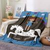 Coperta Stampata a Tema Pippi Calzelunghe - Perfetta per Divano, Letto, Viaggi e Uso all'Aperto | Lavabile in Lavatrice, Accogliente e Durevole.