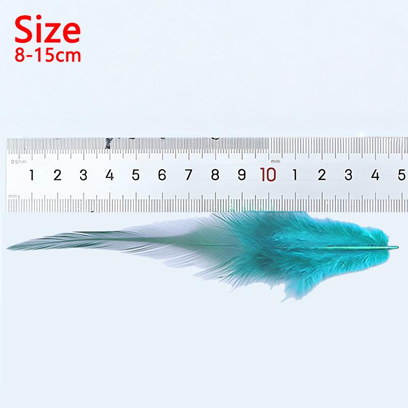 8-15Cm Natural Feathers White Mix Colors Turkey Plume For Crafts Dream Catcher Making Carnival Decor Easter Black Blue Plumas