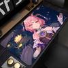 Gaming Mouse PadLarge Desk MatAntislip Rubber BaseStitched EdgesPurple Cosmic Anime Girl Print for Gaming  Office Desk Use