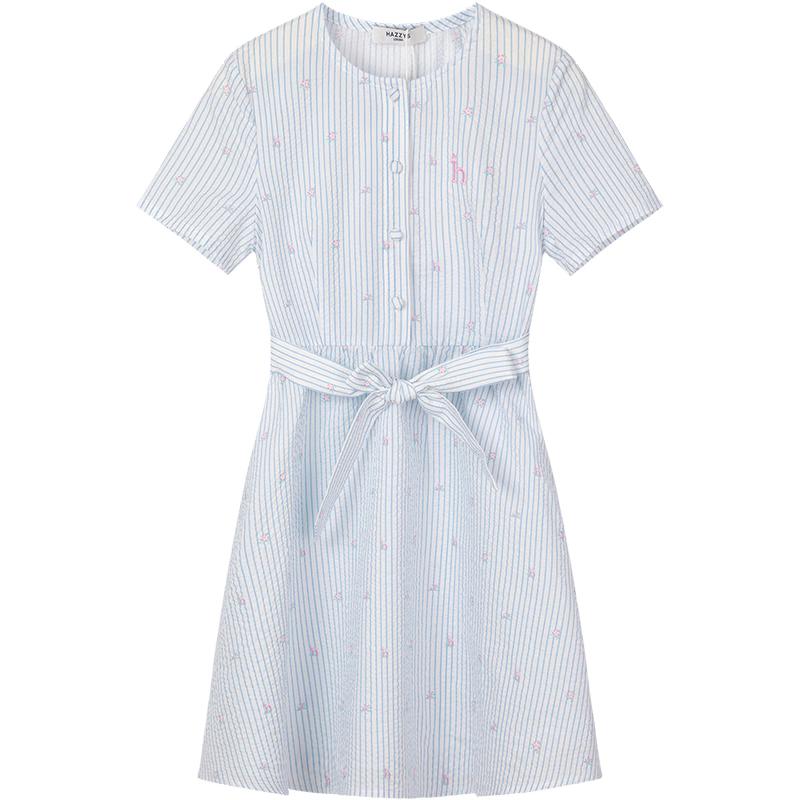 HAZZYS Girls Classic Striped Short Sleeve Dress 155