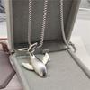 Whale Falling Necklace for Women, Cool Style, Whale Pendant, Trendy Men, High-end, Versatile, Simple Neck Chain, Cool