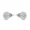 Boucles d'oreilles en argent 925 Luxenter avec zircon brillant finition en rhodié - Hudur