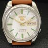AUTOMATIC VINTAGE SEIKO 5 JAPAN 7S36A MENS WHITE COLOR DIAL WATCH a702612-1 R209-a702612
