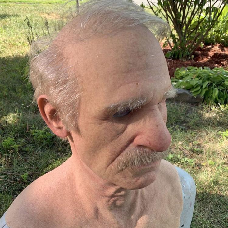 Halloween Old Man Latex Mask Grandmother Home Festival Party Cosplay