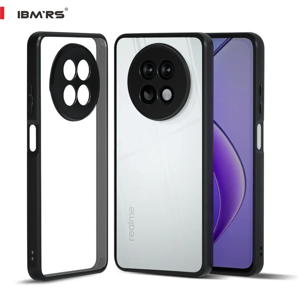 (Comes with wrist strap)IBMRS for realme Narzo N65 Case, Compatible with Shockproof Slim Thin Cover Clear Camo