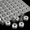 25PCS Universal Fit Sewing Machine Bobbins with Storage Holder Box for Home Handheld Machines Suitable for Beginners and Tailors