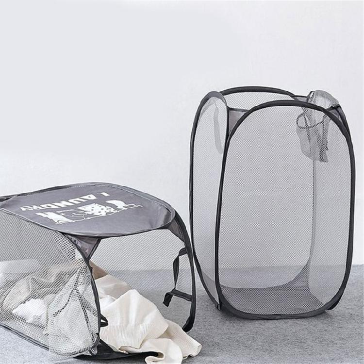 Breathable Mesh Laundry Hamper Storage Basket Collapsible Dirty Clothes Baskets
