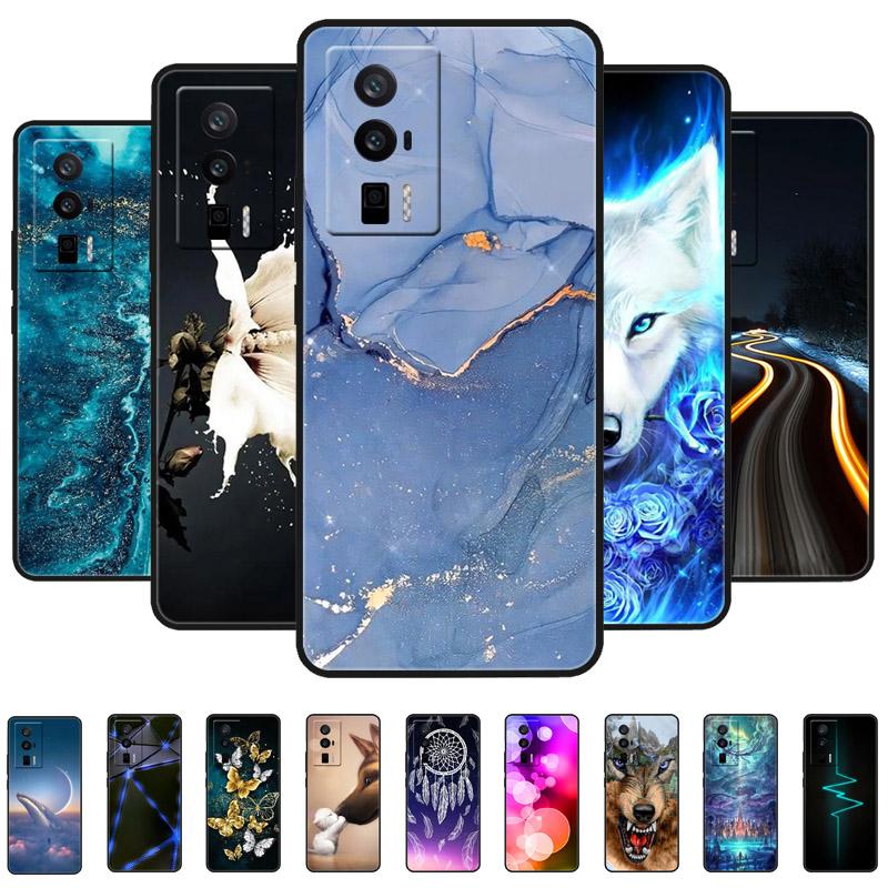 For Xiaomi Poco F5 5G / F5Pro Case Silicone Shockproof Soft TPU Phone Cover for POCO F5 Pro Capas Funda on PocoF5 Luxury Coque