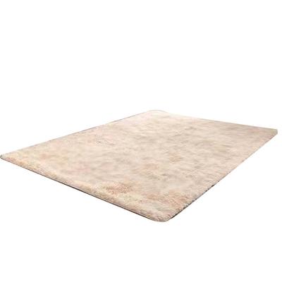 Winter Tie-dye Gradient Color Carpet Floor Mat, Living Room Silk Wool Carpet Bedside Soft Plush Floor Mat