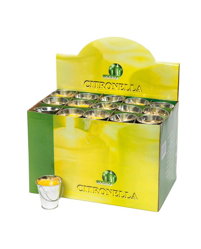 Citronella Mosquito Repellent Candle with Metal Container 30g Ø6.5cm