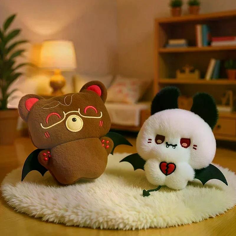 Creative Halloween Ghost Plush Doll Pendant Soft Cartoon Specter Stuffed Toys Keychain Doll Halloween Room Decor Gifts