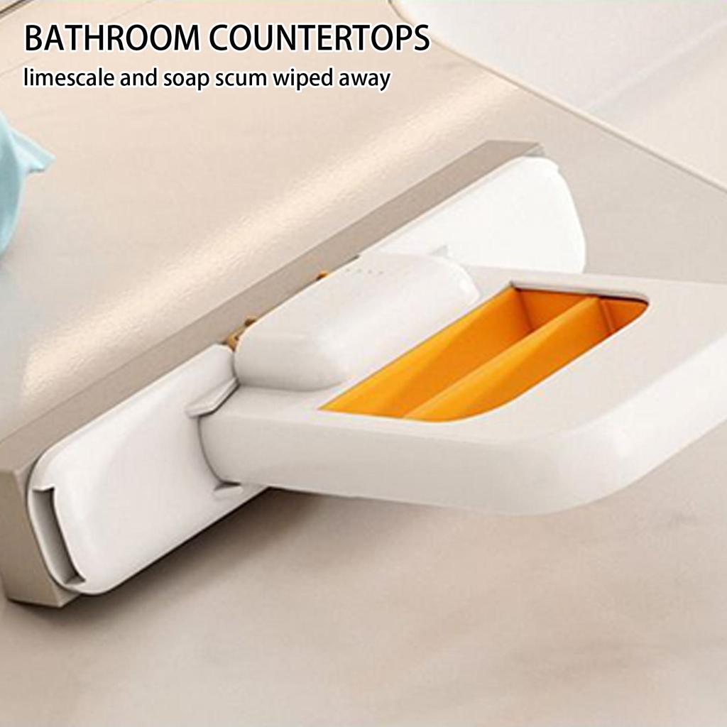 Mini Mop for Small Spaces Desktop Lazy Hand Wash-Free Strong Absorbent Mop with 3 Replacement Sponge Heads Housekeeping Tool