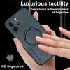 For Magsafe Wireless Charging Leather Case For iPhone 15 Pro Max 14 13 12 Pro Max Plus 11 Luxury Sheepskin Iron Ring Phone Cover