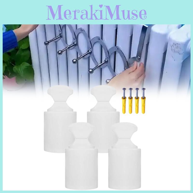 Bathroom Fixing Radiator Clip Hook With Screws For Small Basket Hanging Tool