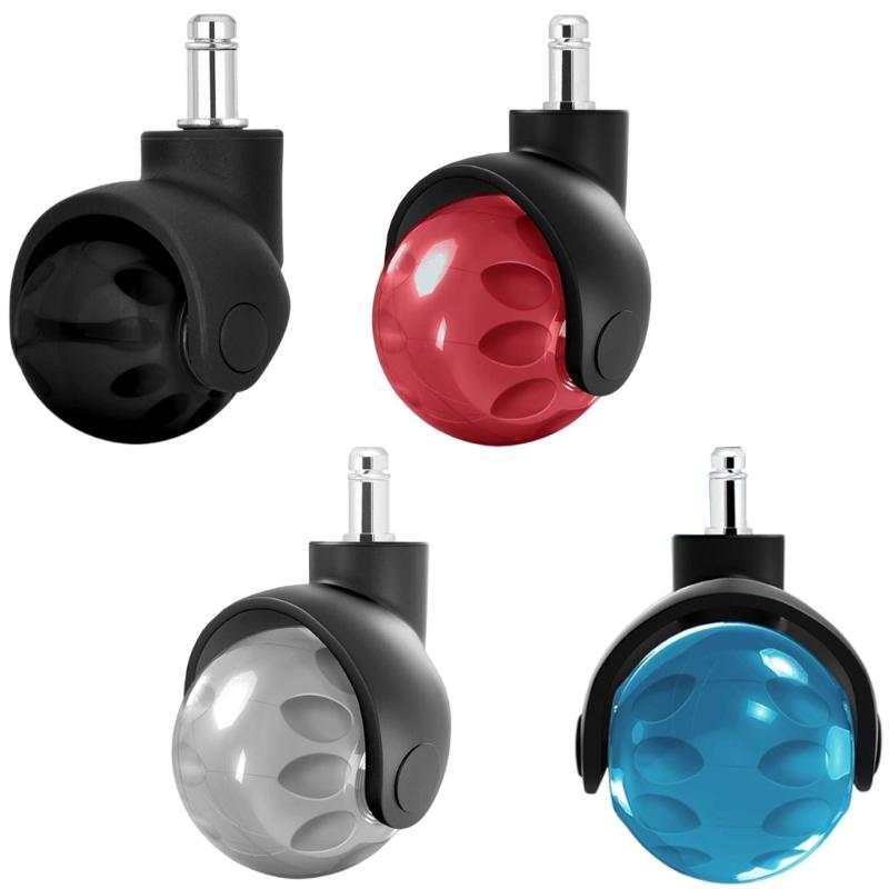 Universals Office Chair Wheel Caster Trolley Rollers Heavy Duty Swivels Caster Hardware for Office/Computer Chairs