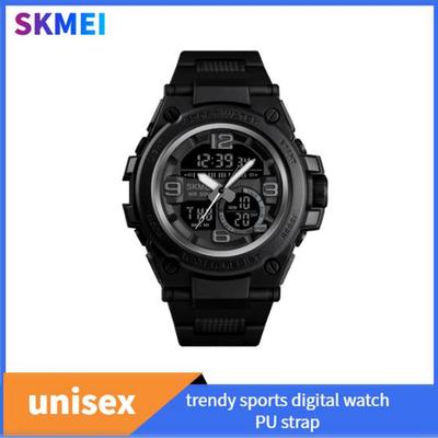 Men's Digital Wristwatch 50m Waterproof 3 Time Display Sport Watch 1452