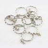 1 Piece New Key Ring Nickel Plated Embossed Keychain Diy Pendant Accessories for Women