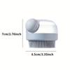 Soap Dispenser Pet Grooming Brush Silicone Bristle Shampoo Dog Brush Bathing Tool  Haired Dogs