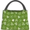 St. St. Patrick's Day Grünes Kleeblatt Klee Lunchtasche Tragbar Wiederverwendbar Isolierte Lunchbox für Frauen Männer Arbeit Schule Picknick Reise