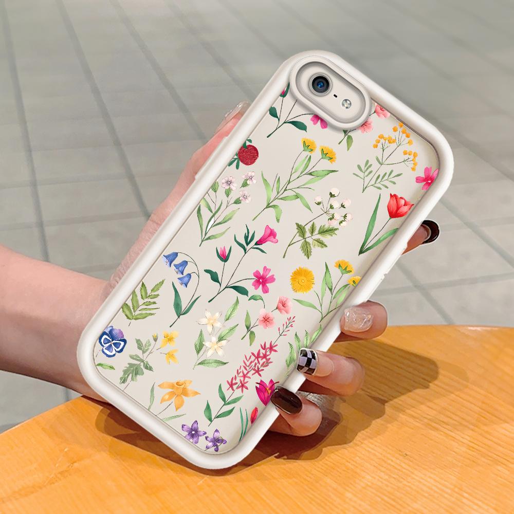 Soft Silicone Square Ladder Printing Pattern Phone Casing Full Cover Camera Shockproof Protection Rubber Case for iPhone Infinix Tecno OnePlus