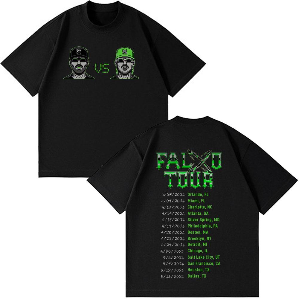 Rapper Feid Ferxxo Tour 2026 Graphic Tshirts Unisex Unisex Fashion Loose T Shirt Shortsleeved Hiphop Cotton Casual Tshirts Tops