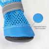 4PCS/SET Wear-Resistant Pet Mesh Shoes Breathable Pet Footwear Comfortable Dog Sneakers  Outdoor Use