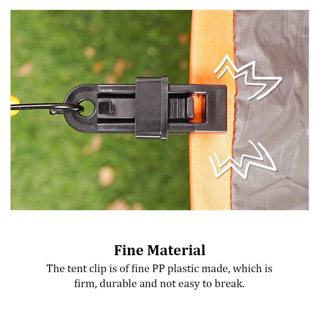 Tent Clip Detachable Replacement Heavy Duty Nonslip Camping Hiking Picnic Canopy Fixing Fastener Clamp Accessories