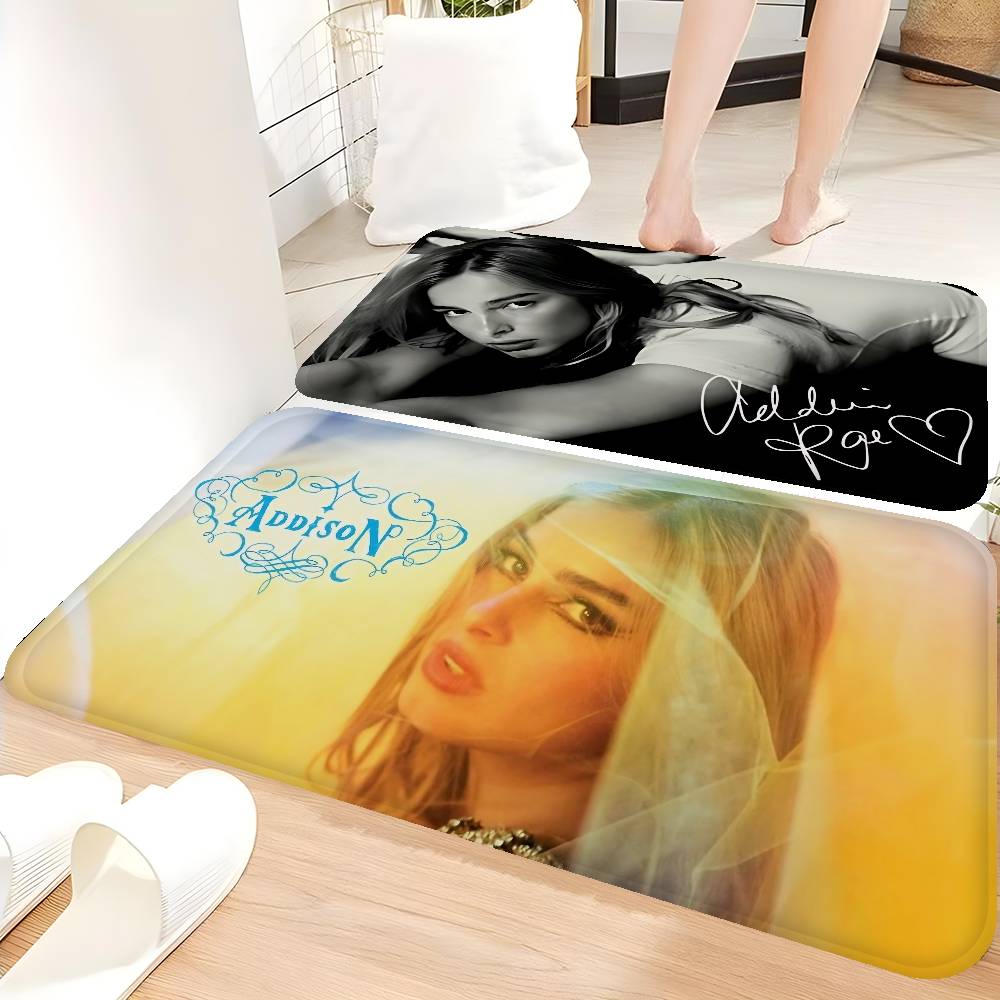 Singer A-Addison Rae Floor Mat INS Style Soft Bedroom Floor House Laundry Room Mat Anti-skid Household Carpets